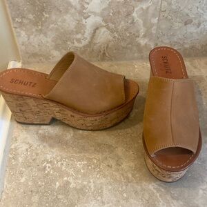 Schutz wedges in excellent condition. Size 8.